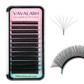 VAVALASH 7D W Shape Eyelash Extensions – Premade Fans, 0.07 D Curl, Matte Black