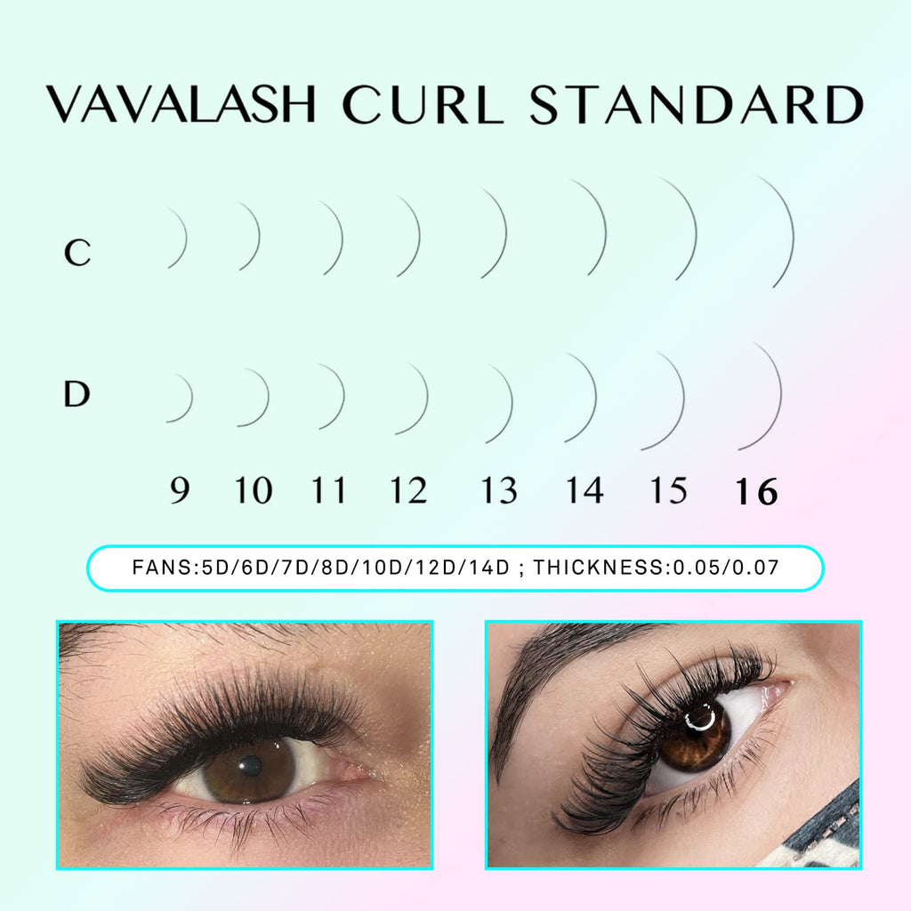 VAVALASH 500 Fans Premade Lash Extensions 9-16mm | Handmade 5D-14D Volume