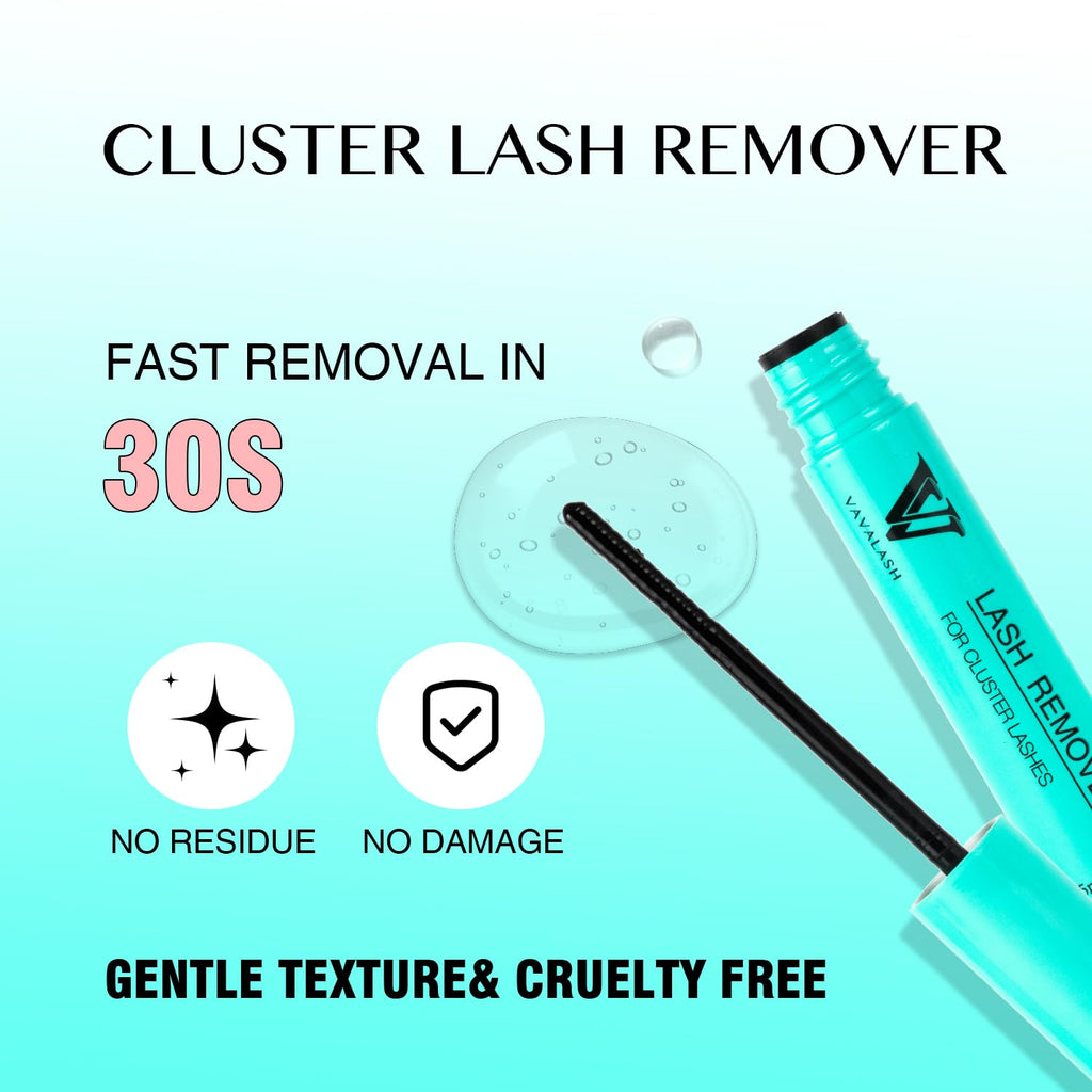 VAVALASH 3 in 1 Lash Bond and Seal – DIY Cluster Glue & Remover (Black)