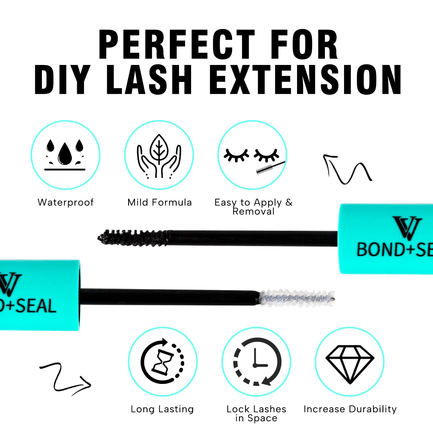 VAVALASH Lash Bond & Seal 2-in-1 Waterproof Lash Glue for DIY Extensions