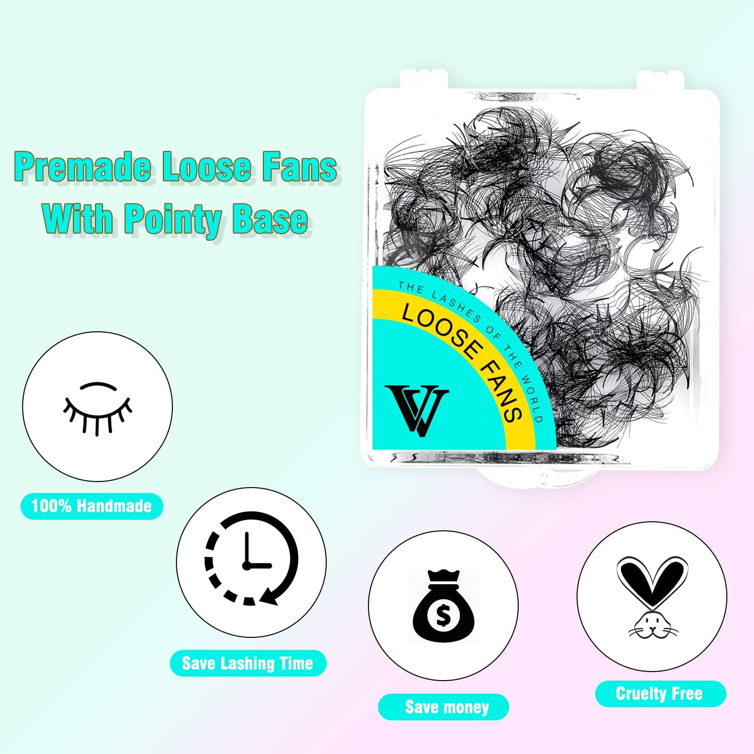 VAVALASH 500 Fans Premade Lash Extensions 9-16mm | Handmade 5D-14D Volume