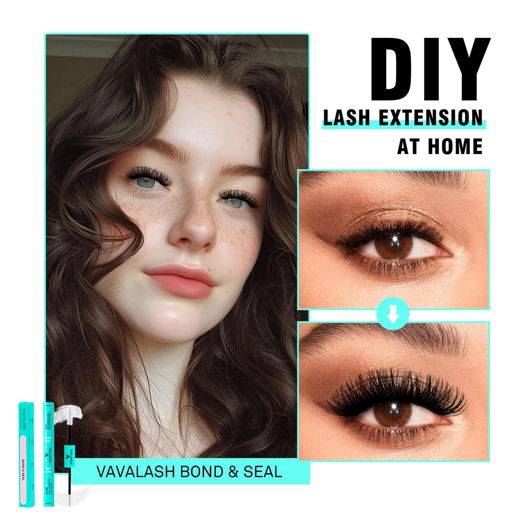 VAVALASH Bond & Seal 2-in-1 Lash Glue – Clear, Waterproof, 48-72h Hold for DIY Extensions