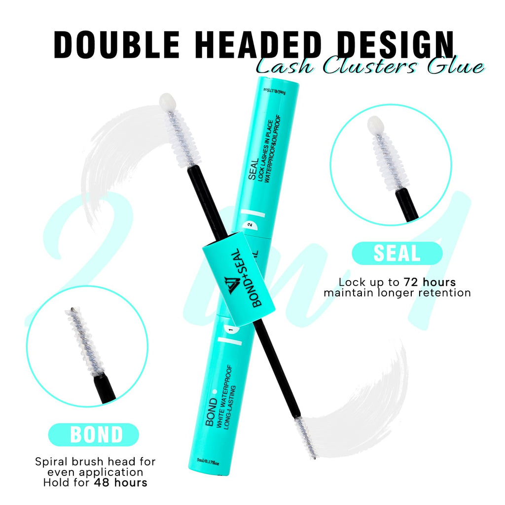 VAVALASH Bond & Seal 2-in-1 Lash Glue – Clear, Waterproof, 48-72h Hold for DIY Extensions