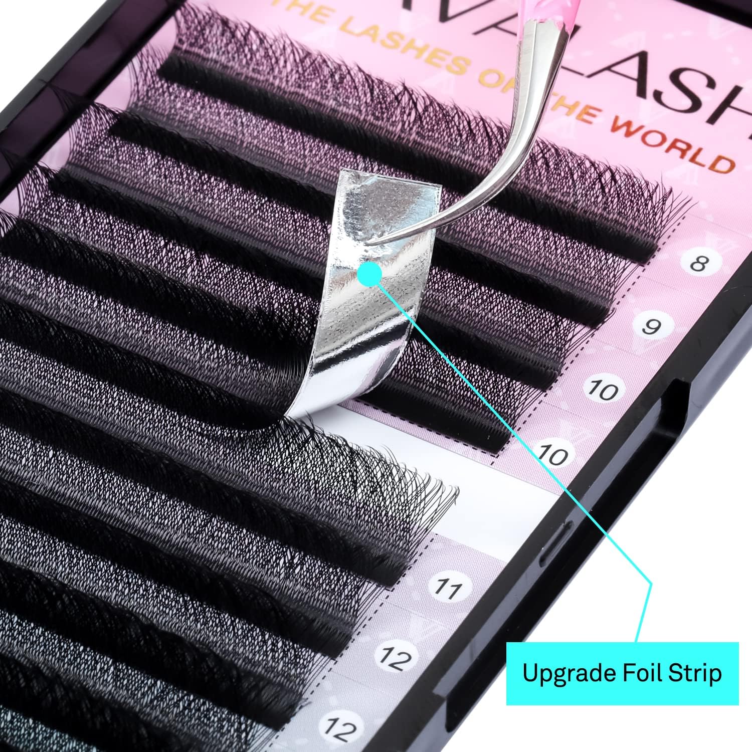 VAVALASH W-shaped 5D Premade Fans 0.07L Curl Matte Black Lash Extensions – Easy Fanning (8–15mm)