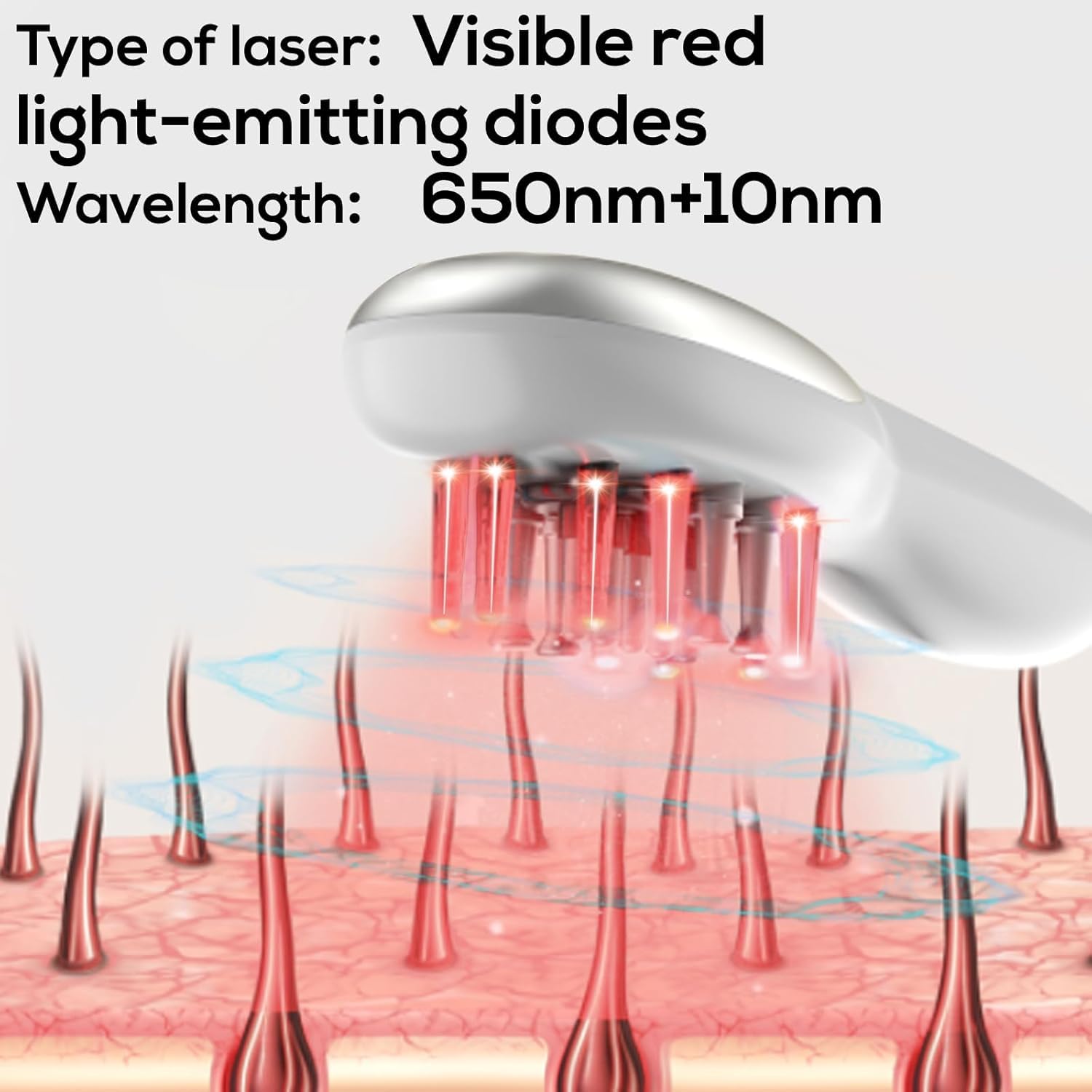 Vavis Lasercomb-001: Laser Therapy Hair Growth Comb for Women & Men