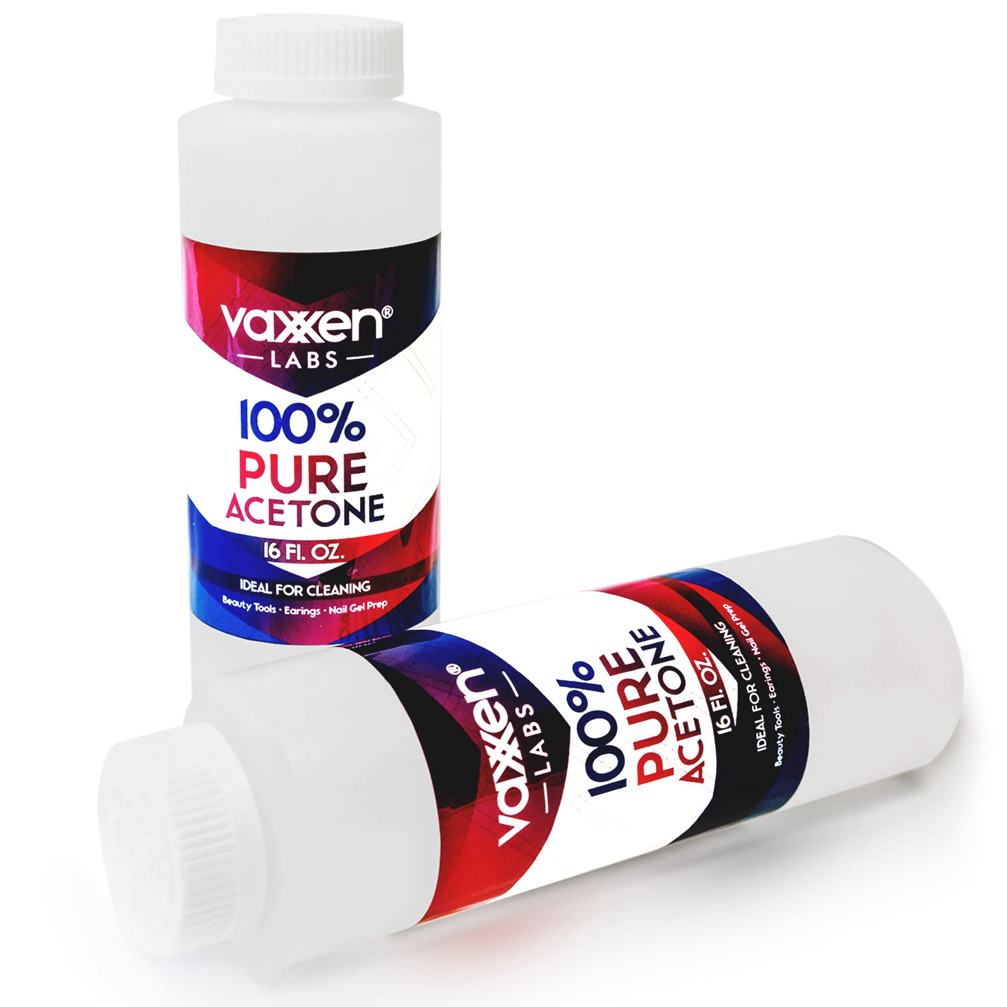 Vaxxen Labs 100% Pure Acetone (16 Fl Oz) – Made in USA Nail Polish Remover