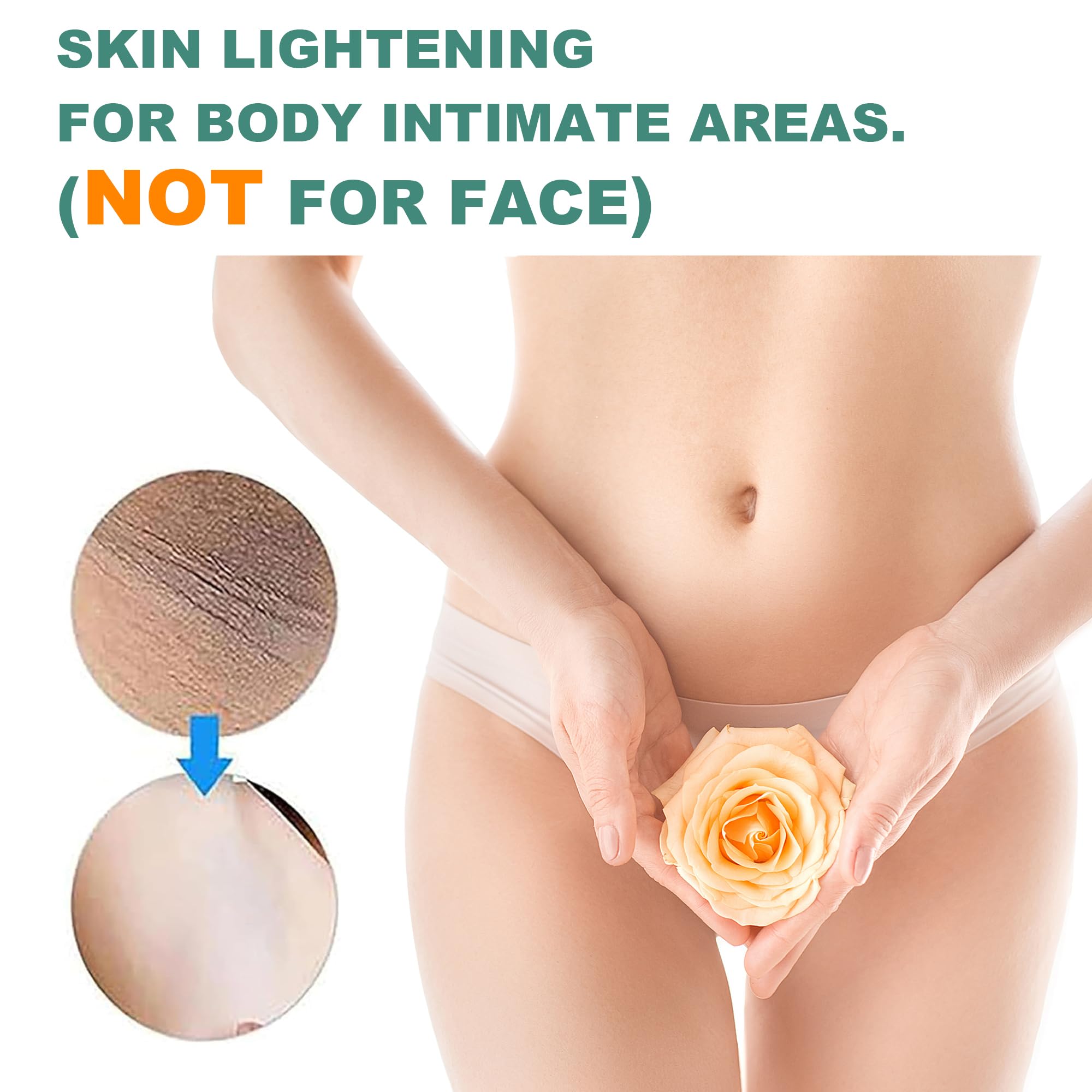 Vcetree Skin Bleaching Cream for Intimate Areas | Gentle Lightening & Even Tone (1 oz)