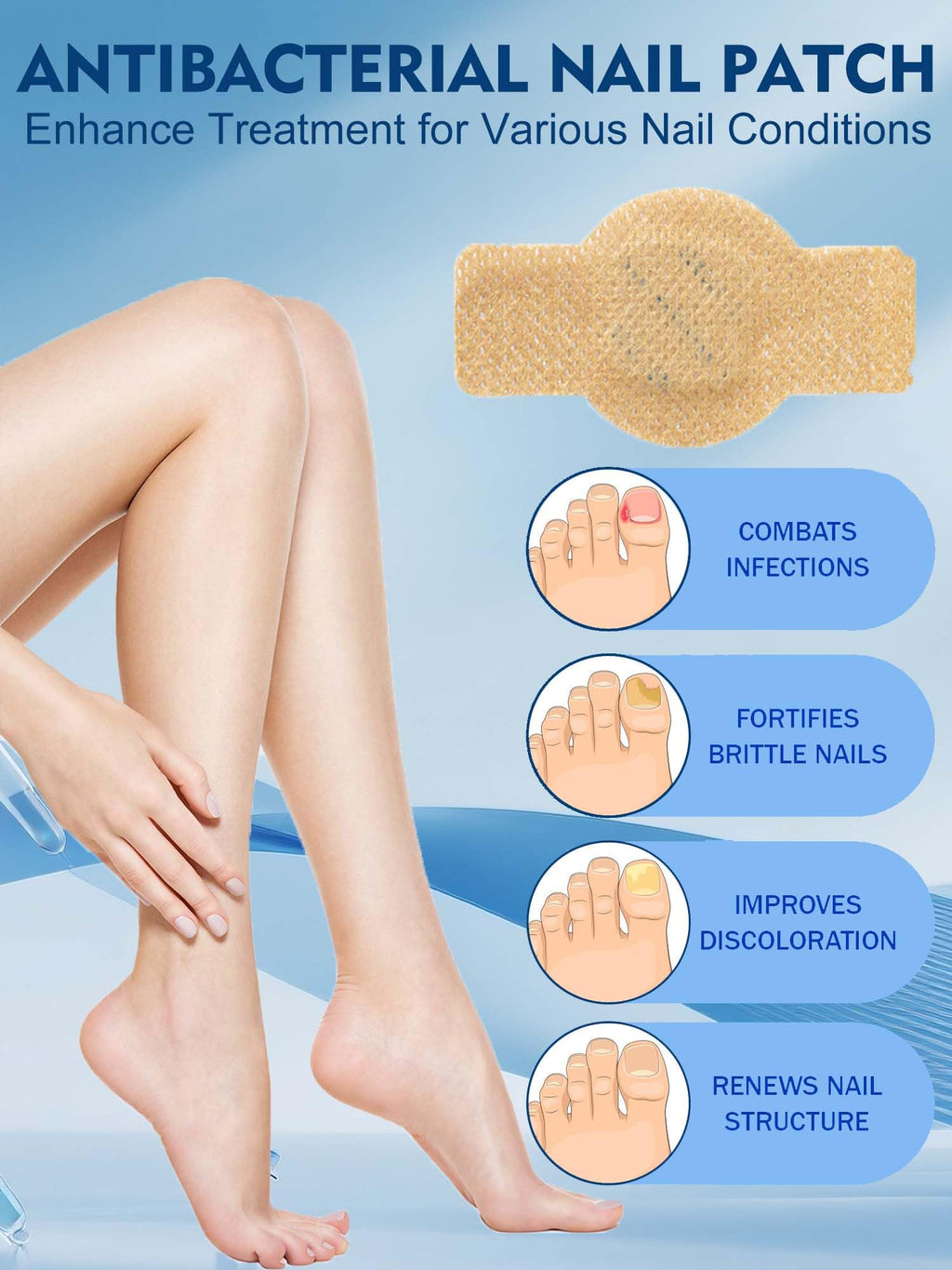 Vealvion Nail Patches — Extra Strength Overnight Nail Repair (8-Hour)