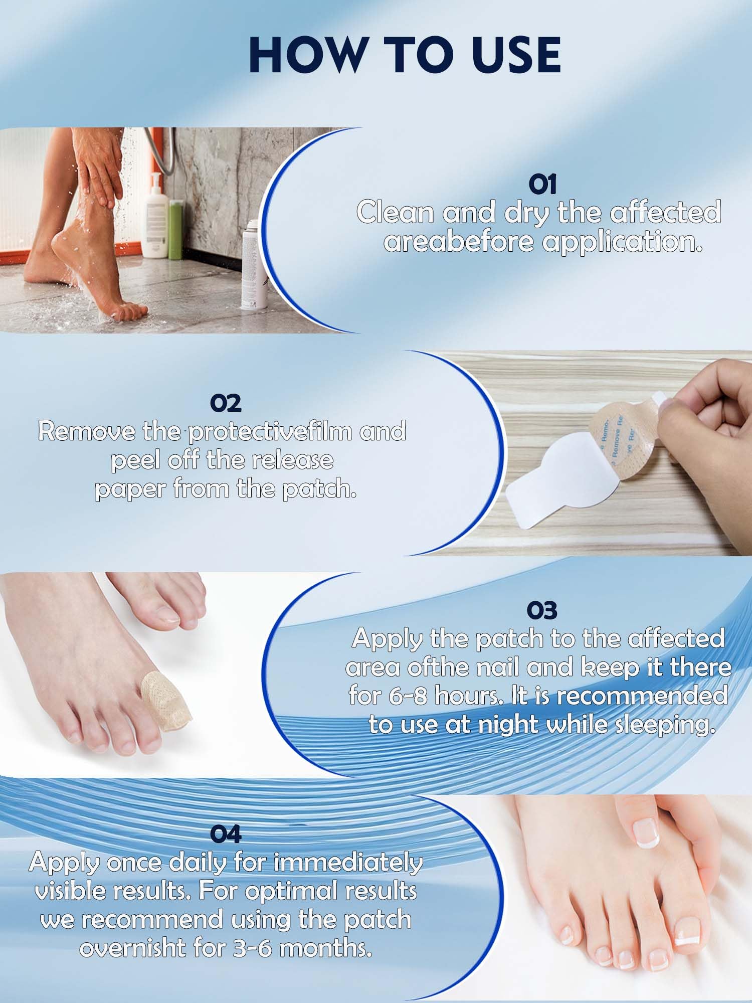 Vealvion Nail Patches — Extra Strength Overnight Nail Repair (8-Hour)