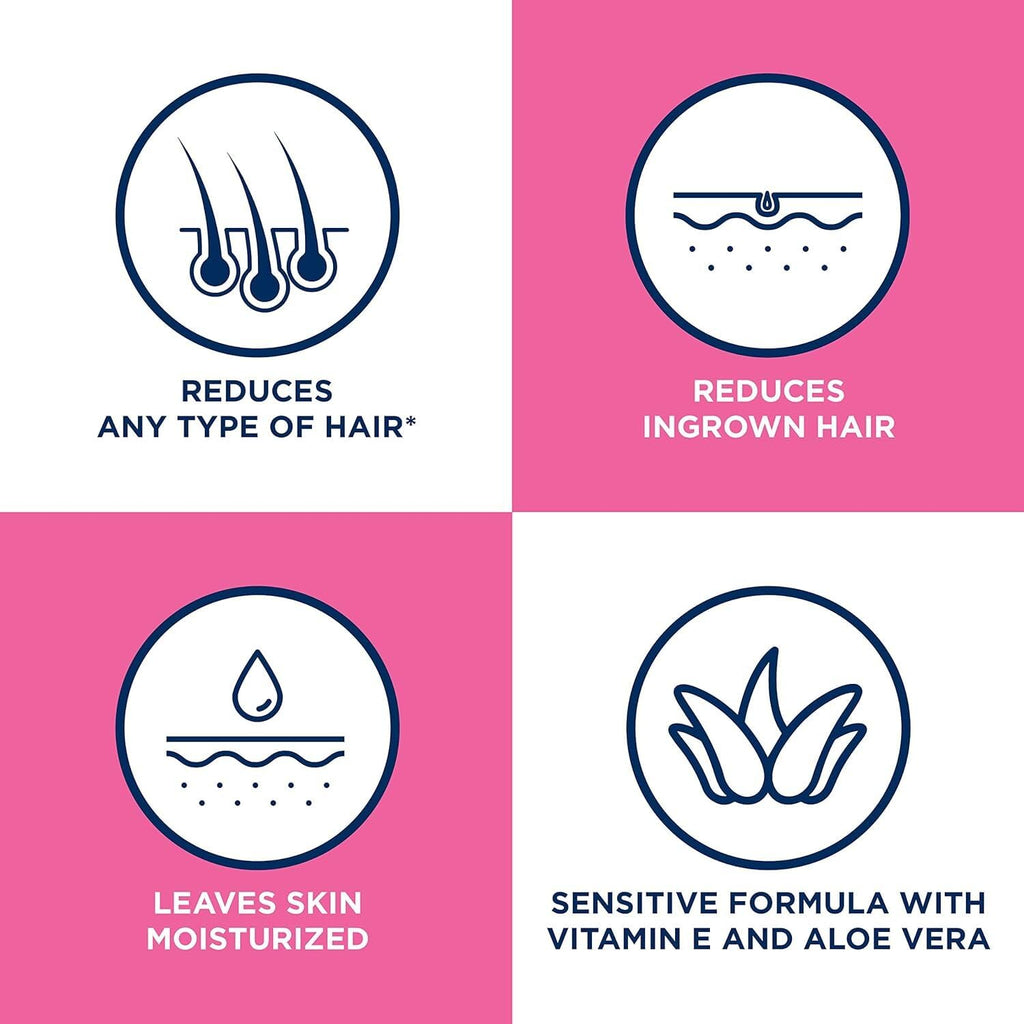 Veet Fast Acting Gel Cream Hair Remover for Women – 6.78 oz (Pack of 3)
