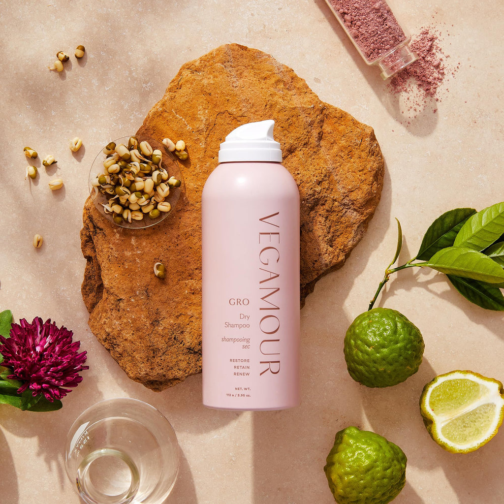 VEGAMOUR GRO Dry Shampoo - Volumizing, Benzene-Free, Citrus Scent | 3.95 oz