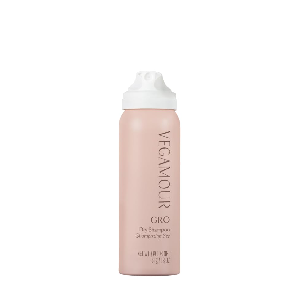VEGAMOUR GRO Dry Shampoo Travel Size – Volumizing, Benzene-Free, Bergamot Scent | 1.8 oz
