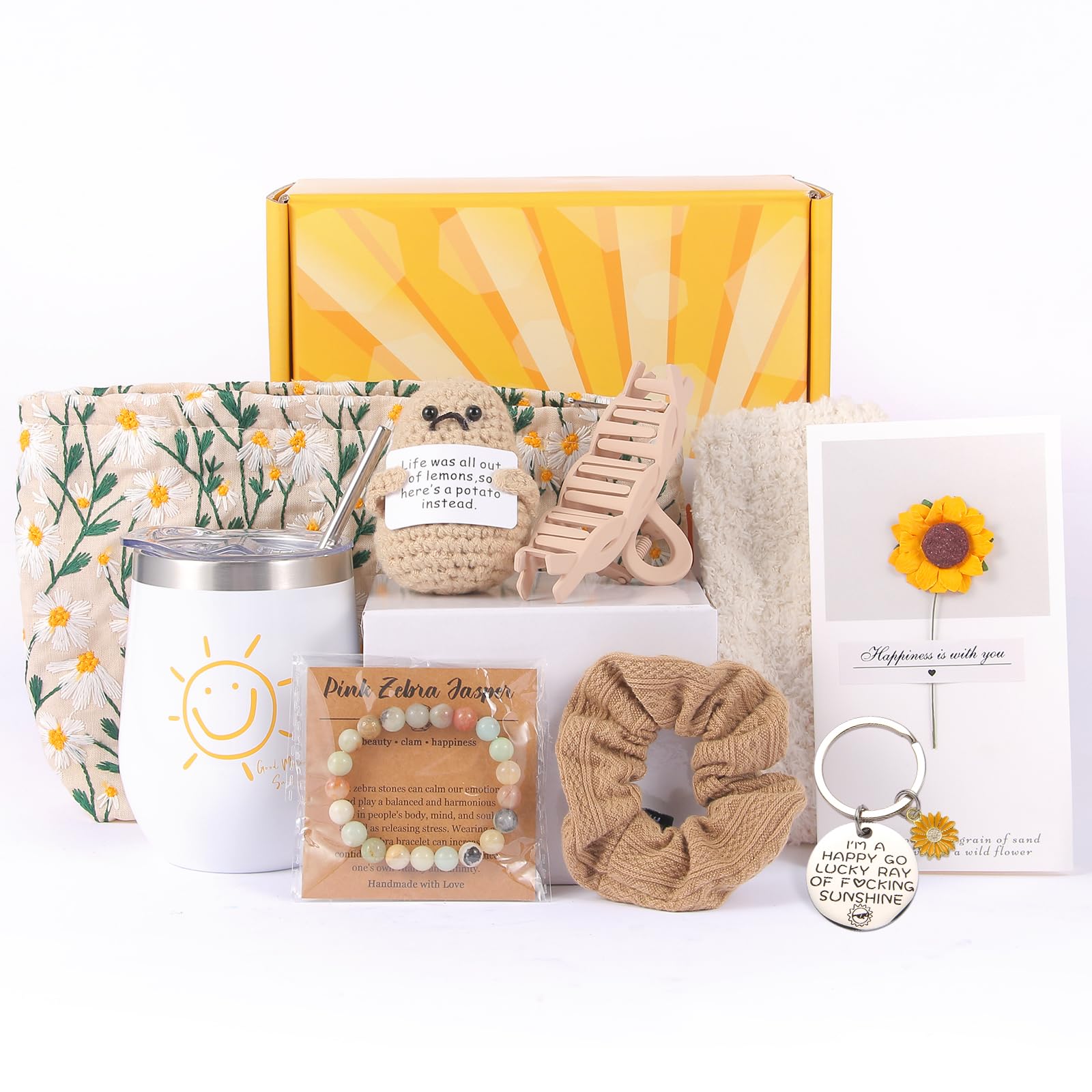 VEHODEVIA Sunshine Cheer Up Gift Box – Birthday & Get Well Gift for Women