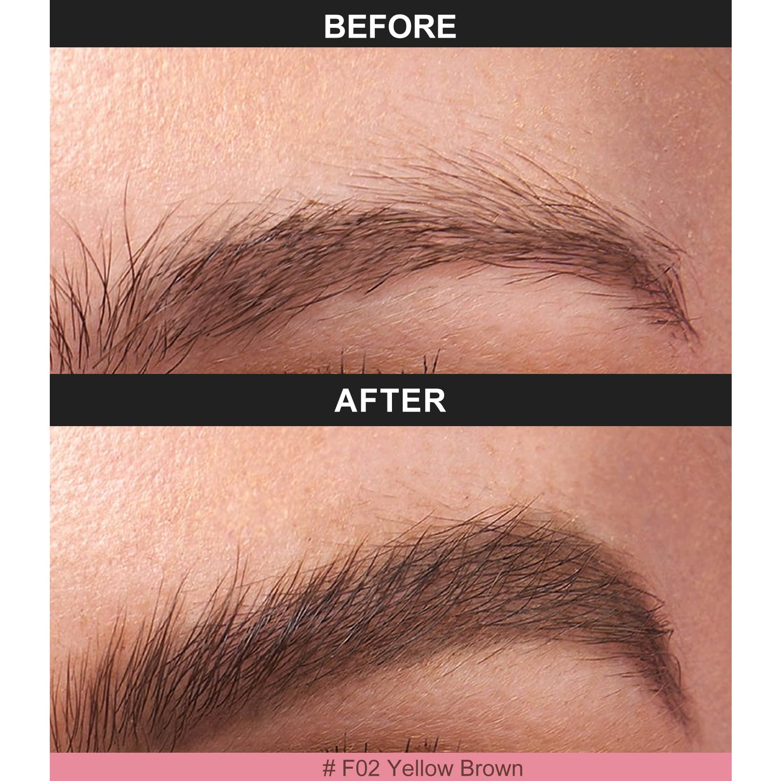 VEIAH Eyebrow Pen – Hair-Like Strokes, Waterproof & Long-Lasting (Brown)