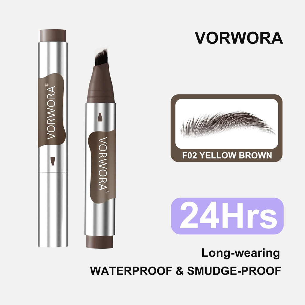VEIAH Eyebrow Pen – Hair-Like Strokes, Waterproof & Long-Lasting (Brown)