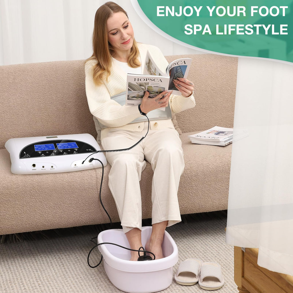 Veicomtech Dual Ionic Foot Bath Detox Machine – Pro Spa System