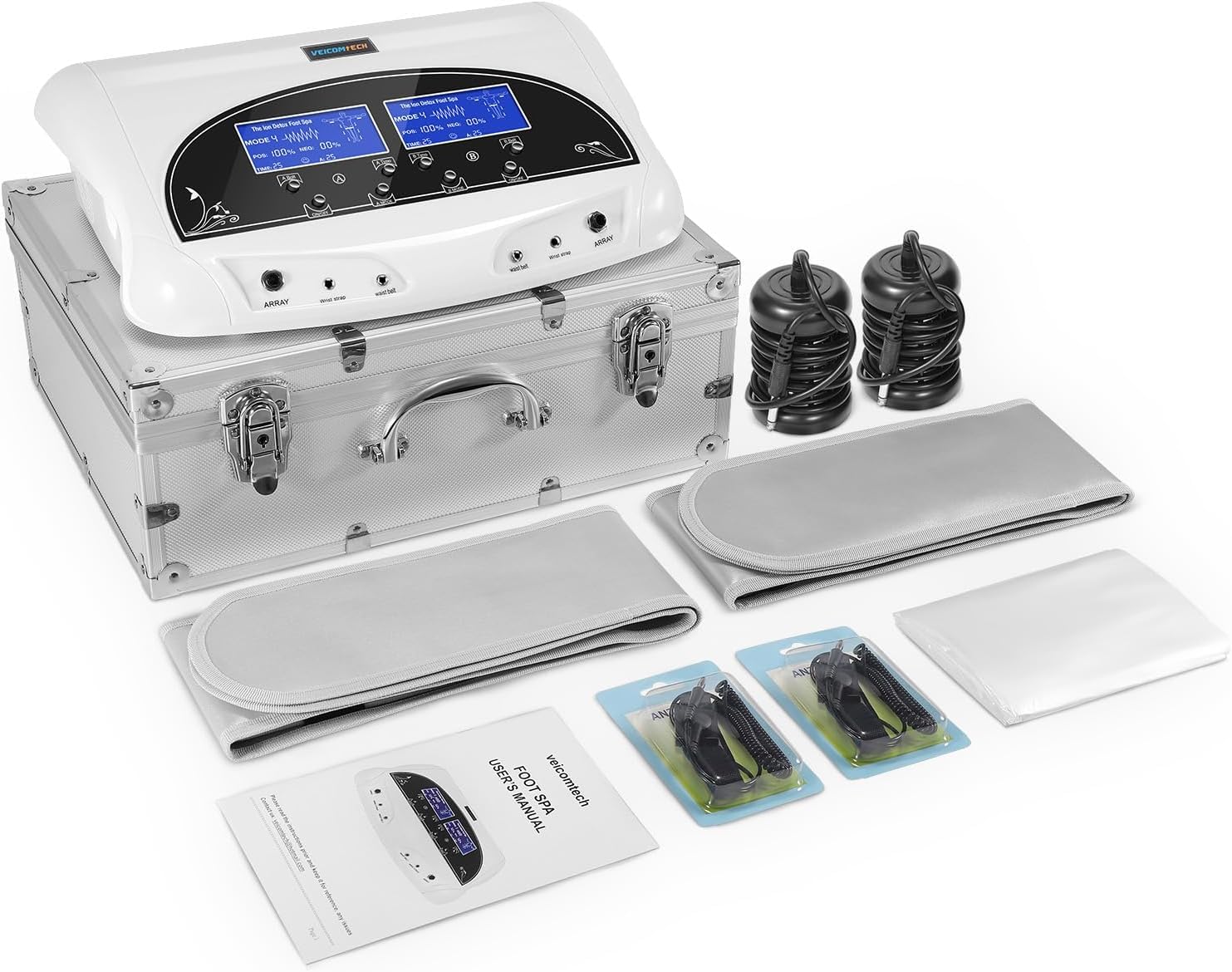 Veicomtech Dual Ionic Foot Bath Detox Machine – Pro Spa System