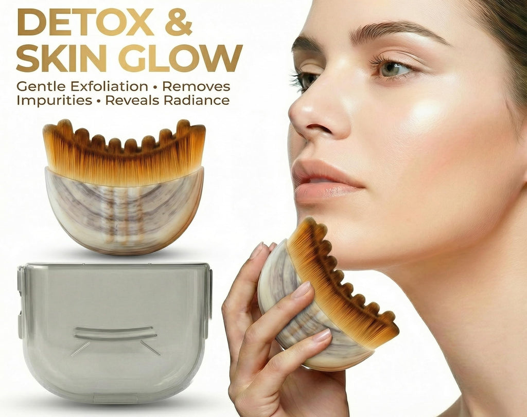 VEKDERTAGE Lymphatic Contour Face Brush — Sculpt, De-Puff & Glow