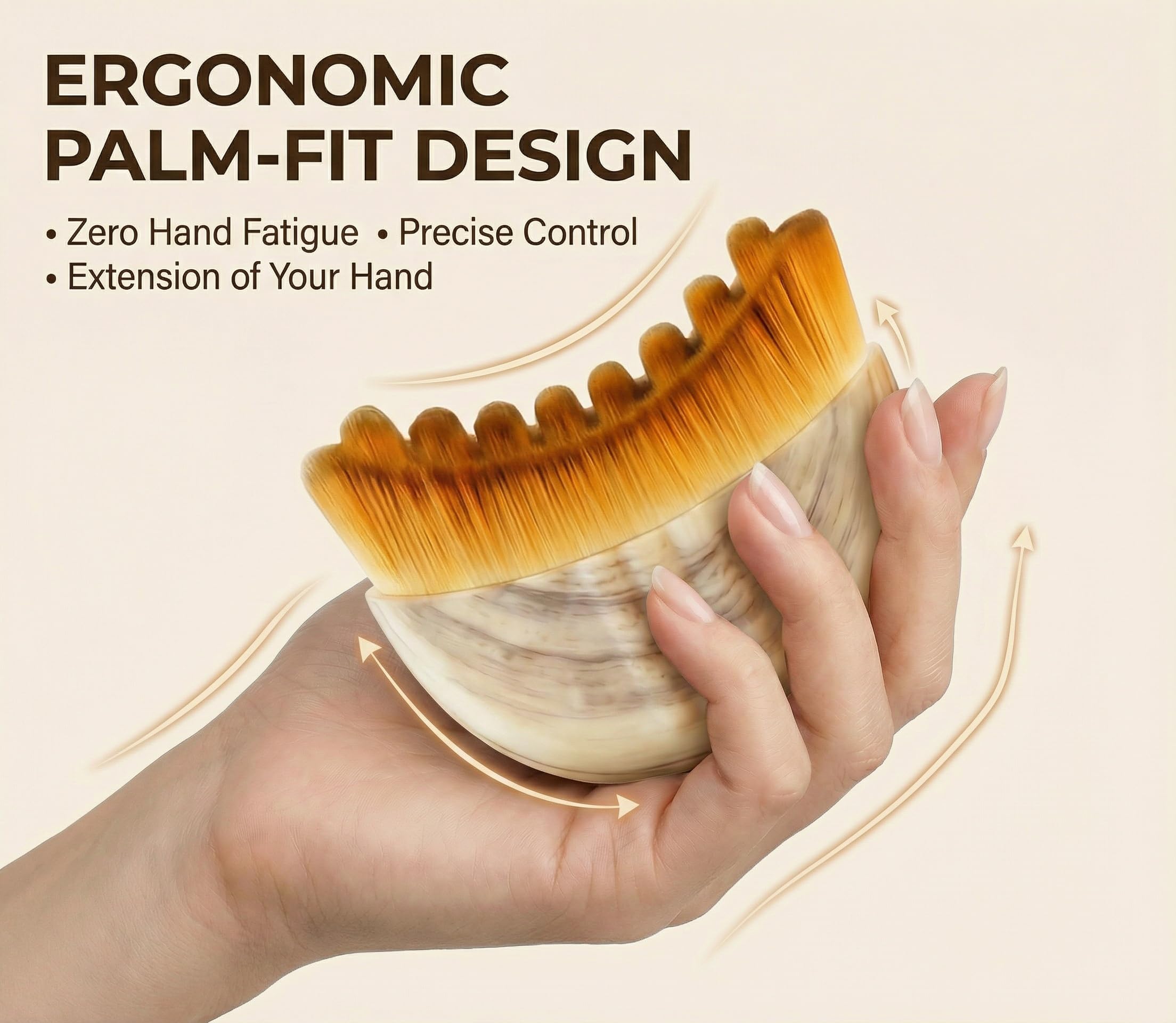 VEKDERTAGE Lymphatic Contour Face Brush — Sculpt, De-Puff & Glow