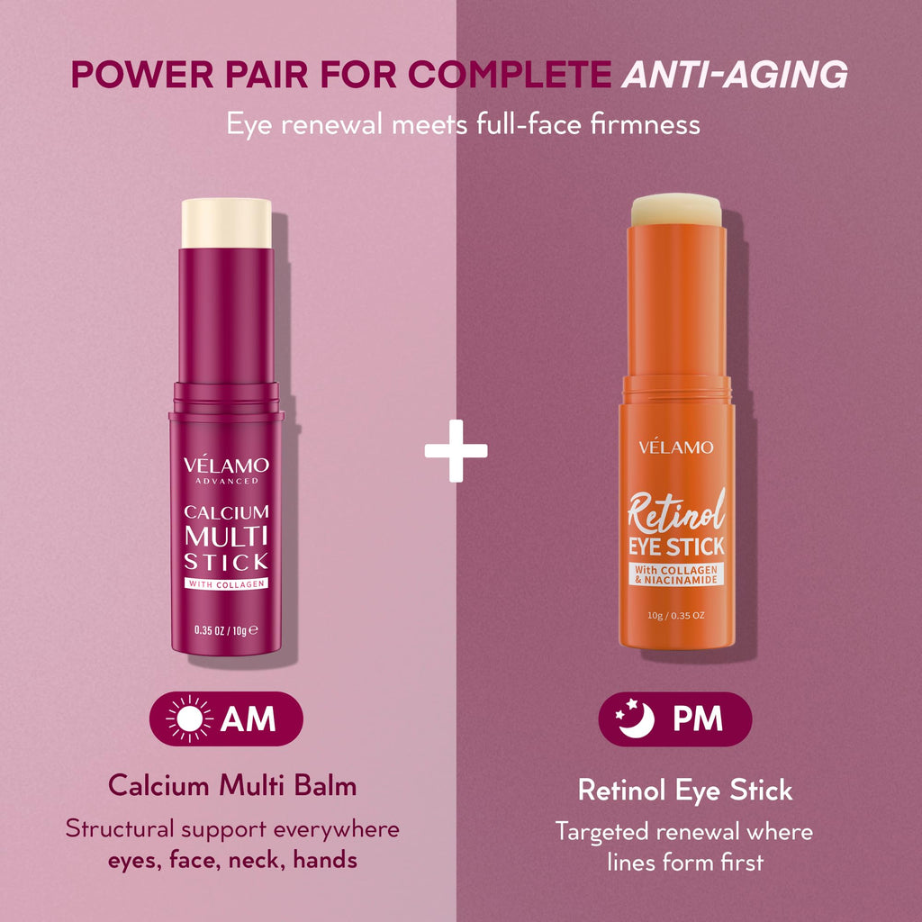 VELAMO ADVANCED Calcium Multi Balm Stick – Hydration, Firming & Under-Eye Care