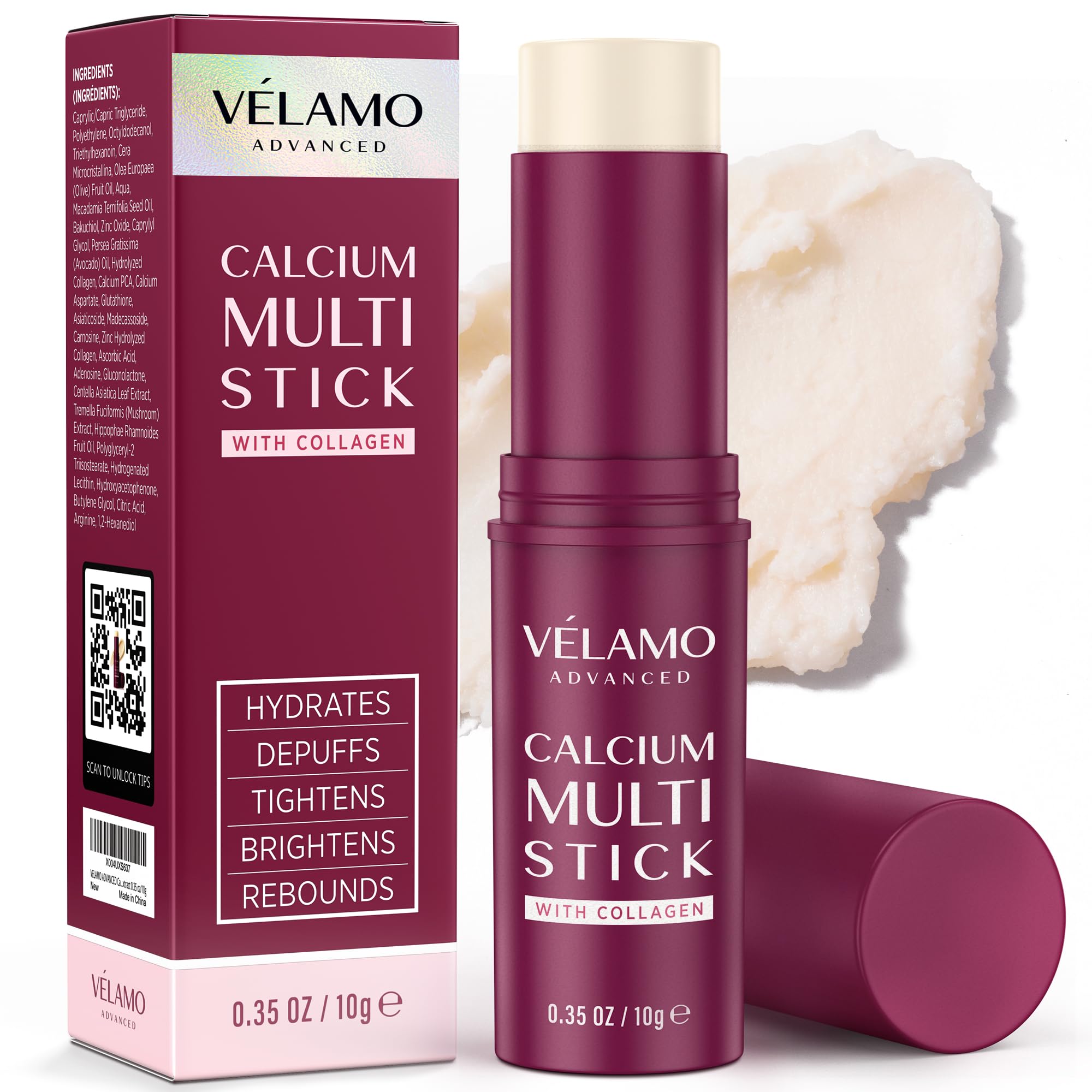 VELAMO ADVANCED Calcium Multi Balm Stick – Hydration, Firming & Under-Eye Care