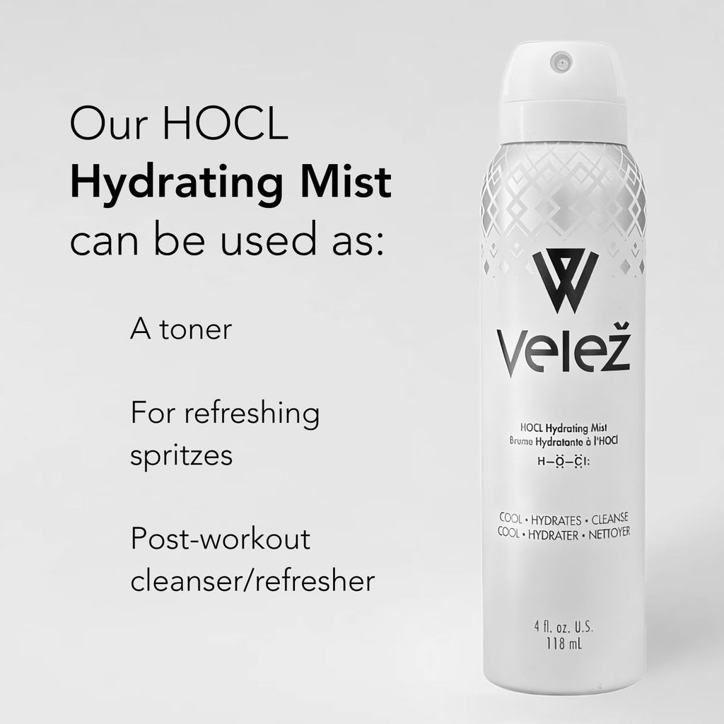 Vezel HOCL Hydrating Face Mist – Gentle Facial Spray for Refreshing, Soothing Skin (4 Fl Oz)
