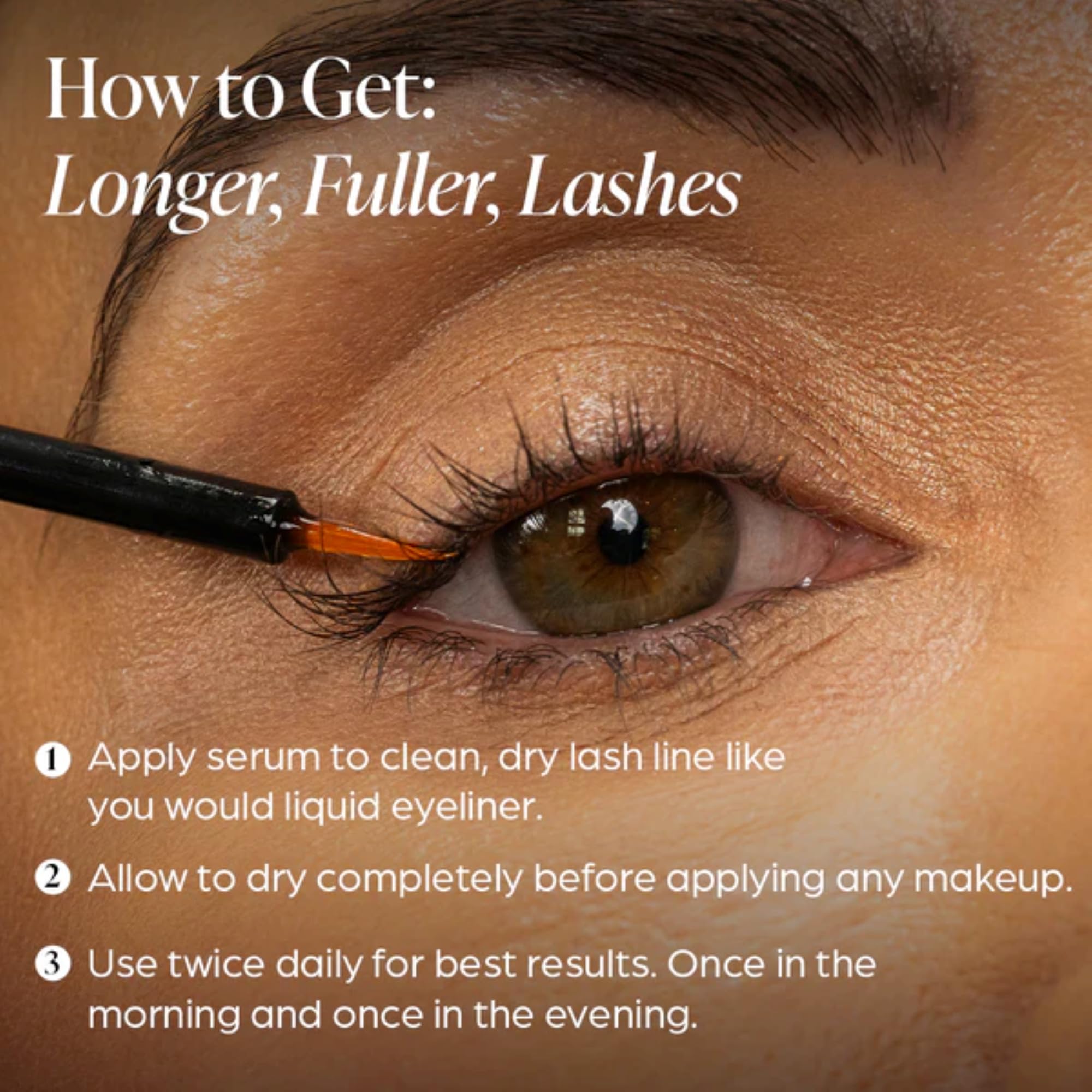 Vellora Lash Growth Serum – Peptide & Botanical Blend for Longer, Thicker Lashes (3 mL)