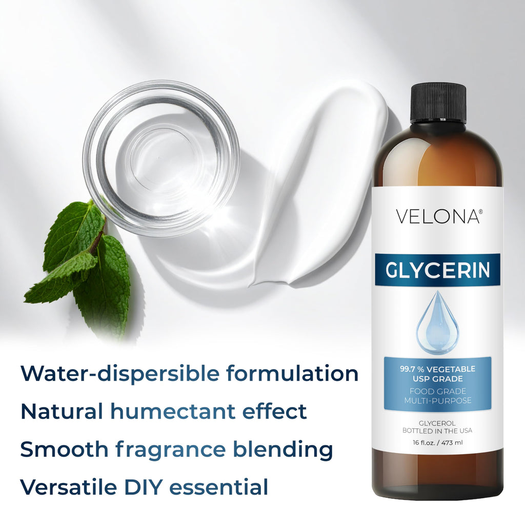 velona Glycerin Vegetable USP Grade 64 fl oz | Pure Carrier Oil for Skin & Hair