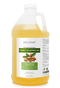 Velona Sweet Almond Oil - 64 Fl Oz | 100% Pure Cold-Pressed Carrier Oil for Skin, Hair & Body