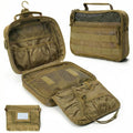 VELVEBAG Hanging Toiletry Bag for Men – Waterproof Travel Shaving Bag with Hook (Khaki)