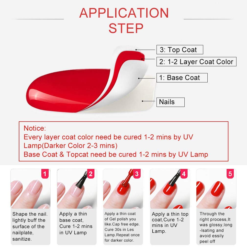VENALISA 2-Piece 15ml Gel Nail Base & Top Coat Set – No-Wipe, High-Gloss