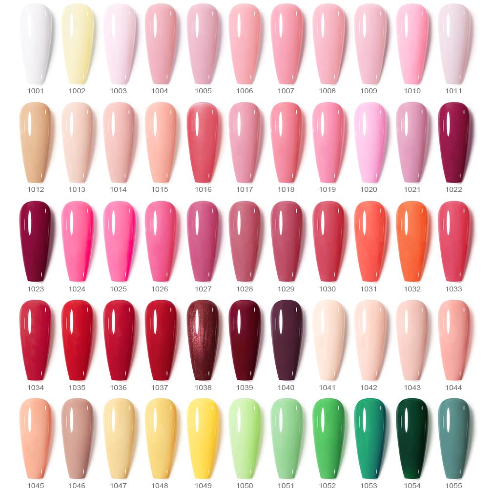 VENALISA 120 Pcs Gel Nail Polish Set with Base & Top Coat – 12ml Soak-Off UV LED Kit (White, Black, Pink, Blue)
