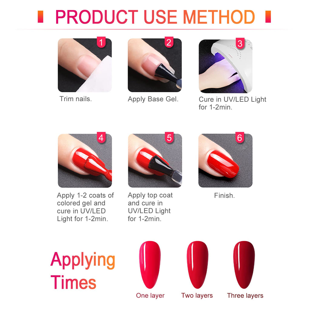 V VENALISA Hema-Free Pink Gel Nail Polish Set – 6 Nude Pink Colors, Soak-Off Gel Kit, LED Lamp for At-Home Manicure