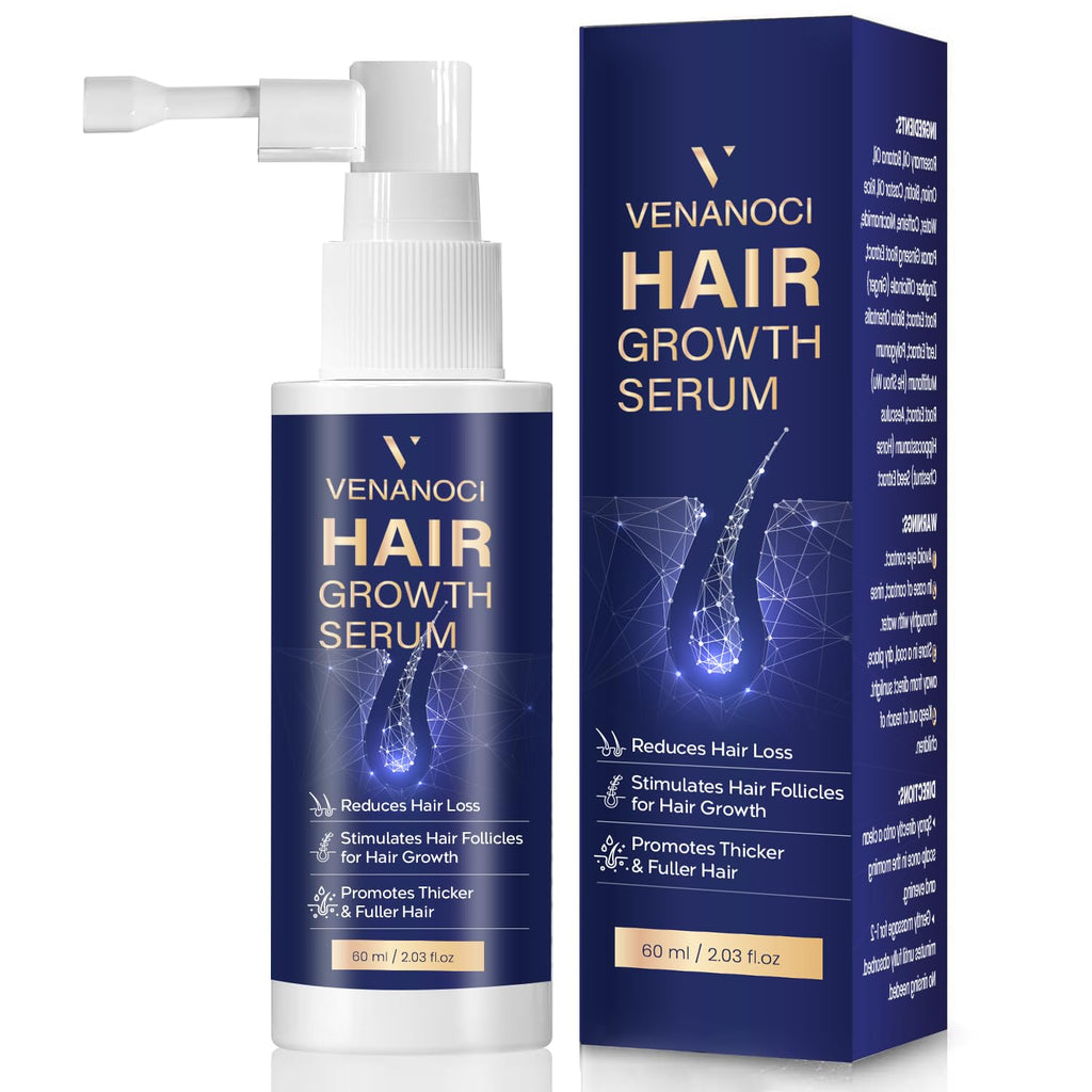 VENANOCI Hair Growth Oil Spray – Natural Regrowth Serum with Rosemary & Biotin for Thinning Hair