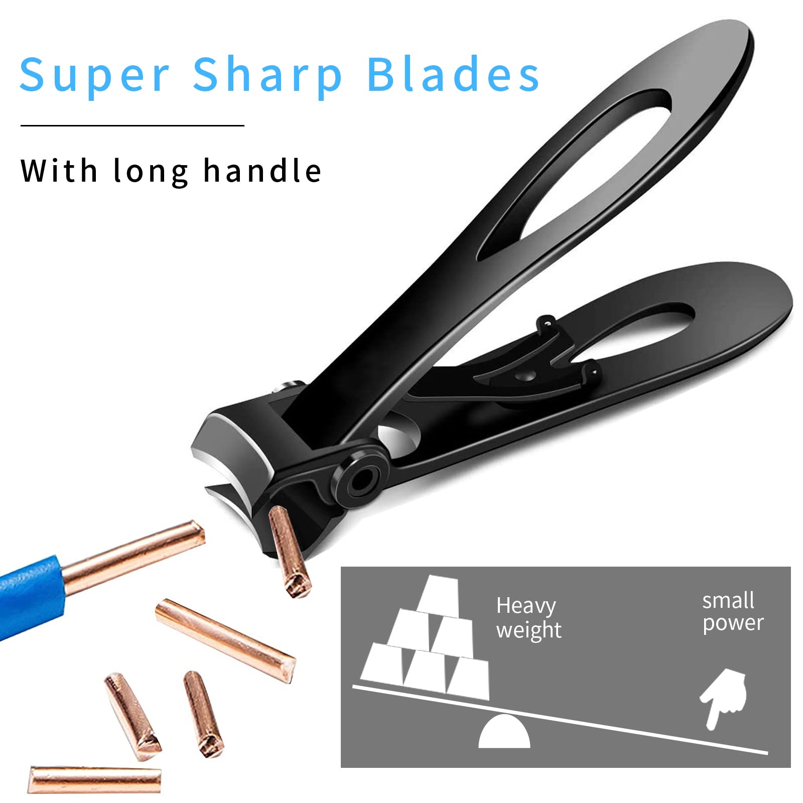 Venoteck Nail Clippers for Thick Nails – Dual-Size, Stainless Steel