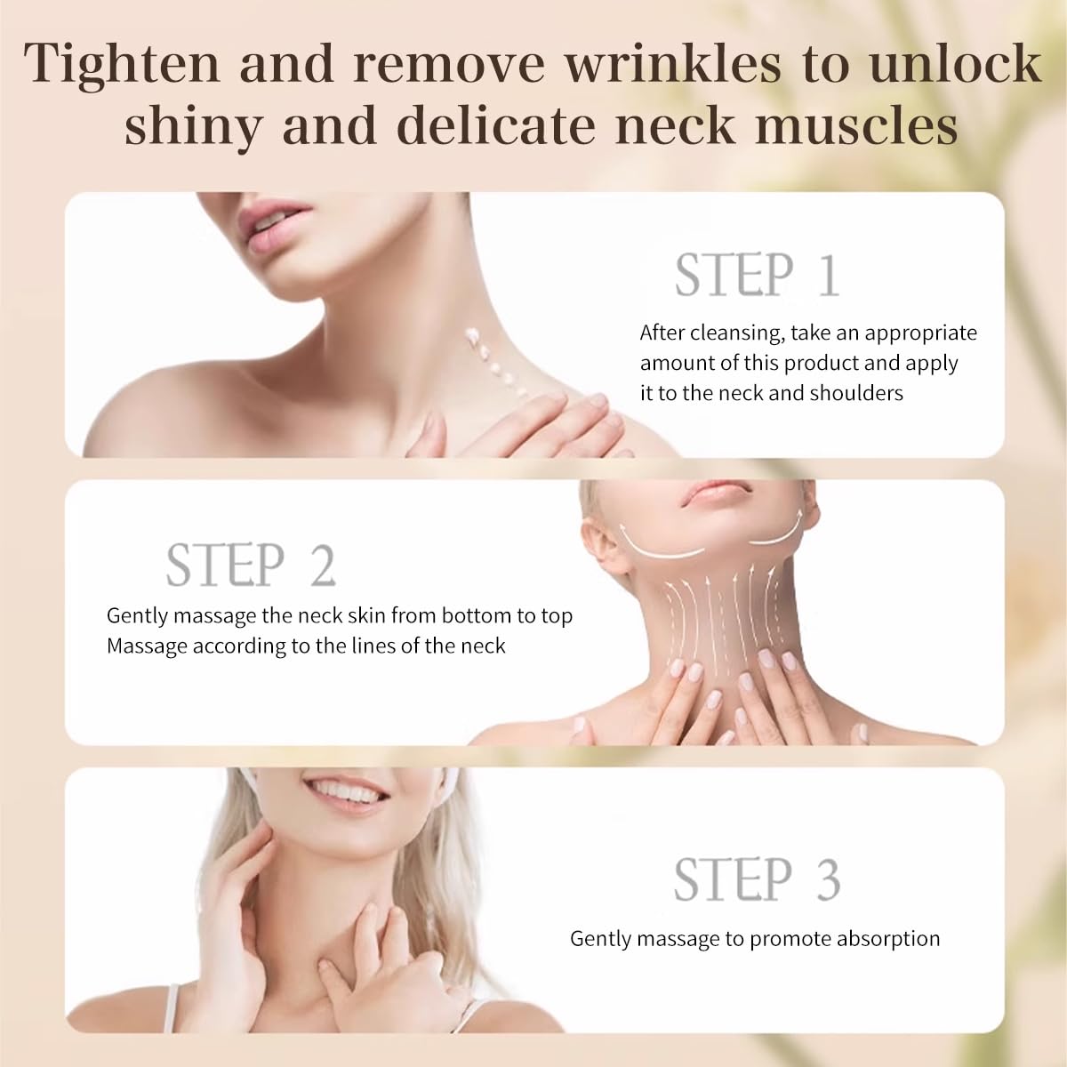 Venrock Anti-Aging Neck Cream with Niacinamide & Hyaluronic Acid – Hydrating Day & Night Neck & Décolleté Cream, 1.76 oz
