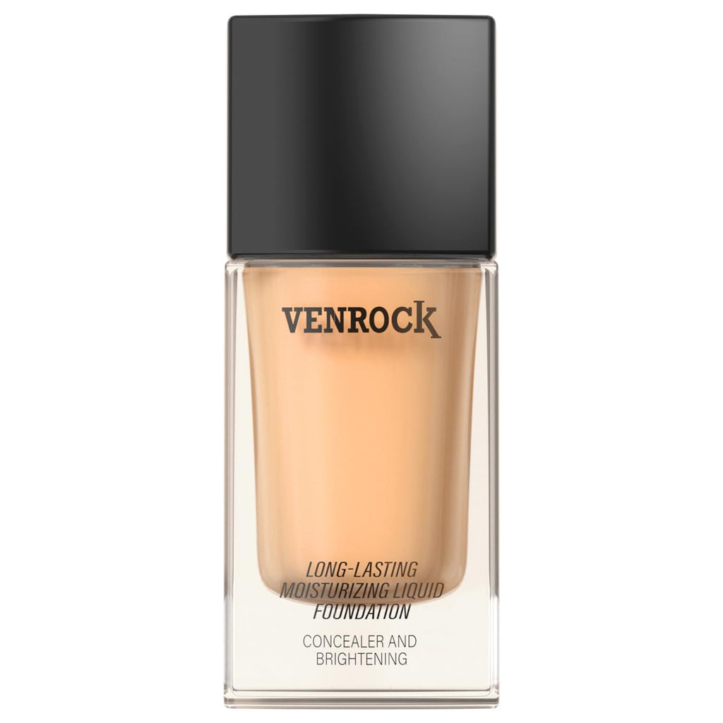 Venrock 24HR Long-Lasting Moisturizing Foundation – 02 Beige (30ml) | Waterproof & Buildable Coverage