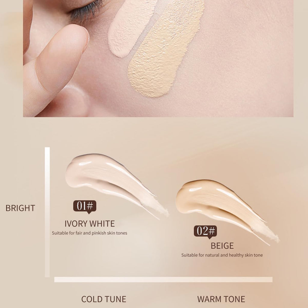 Venrock 24HR Long-Lasting Moisturizing Foundation – 02 Beige (30ml) | Waterproof & Buildable Coverage