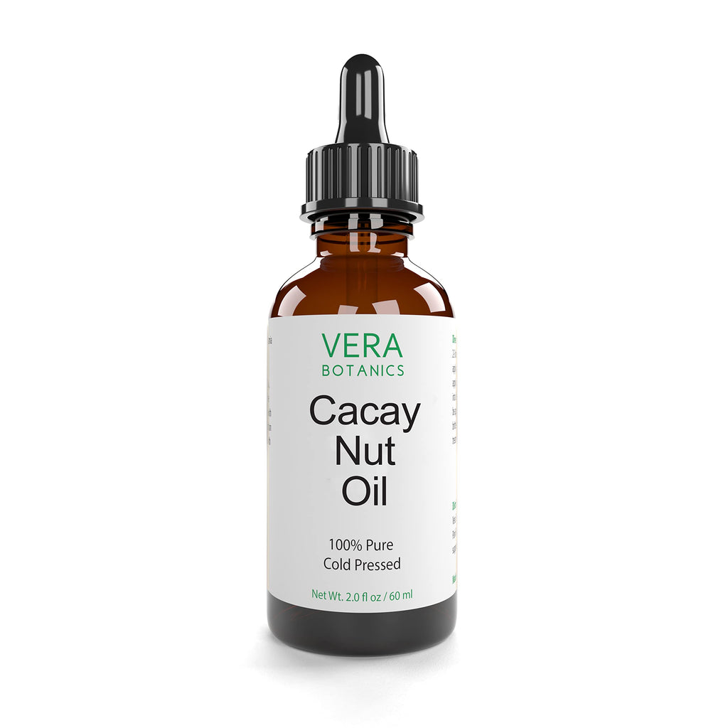 Vera Botanics Cacay Nut Oil – 100% Pure & Natural, Cold-Pressed & Unrefined for Face, Hair, Skin & Nails