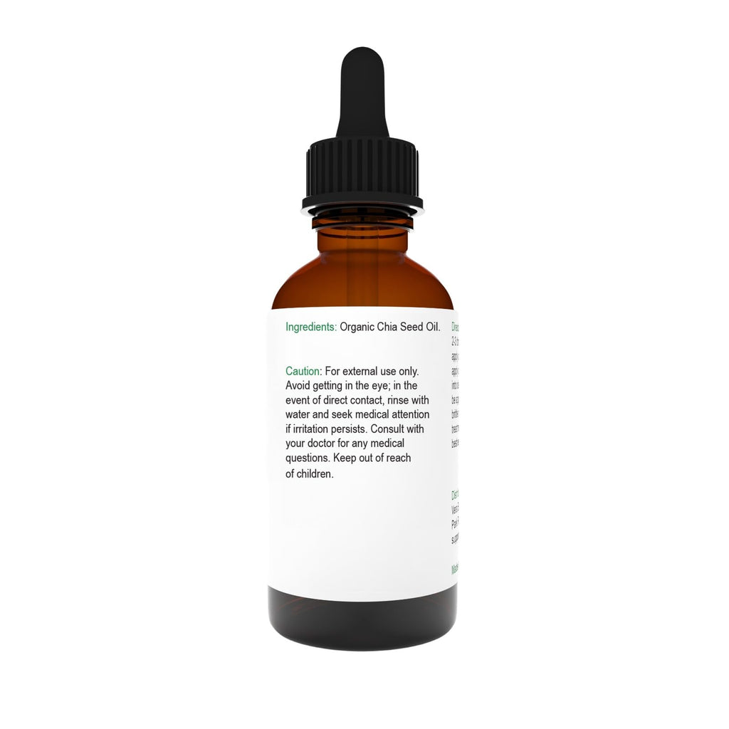 Vera Botanics Organic Chia Seed Oil – 100% Pure, Cold-Pressed, Unrefined