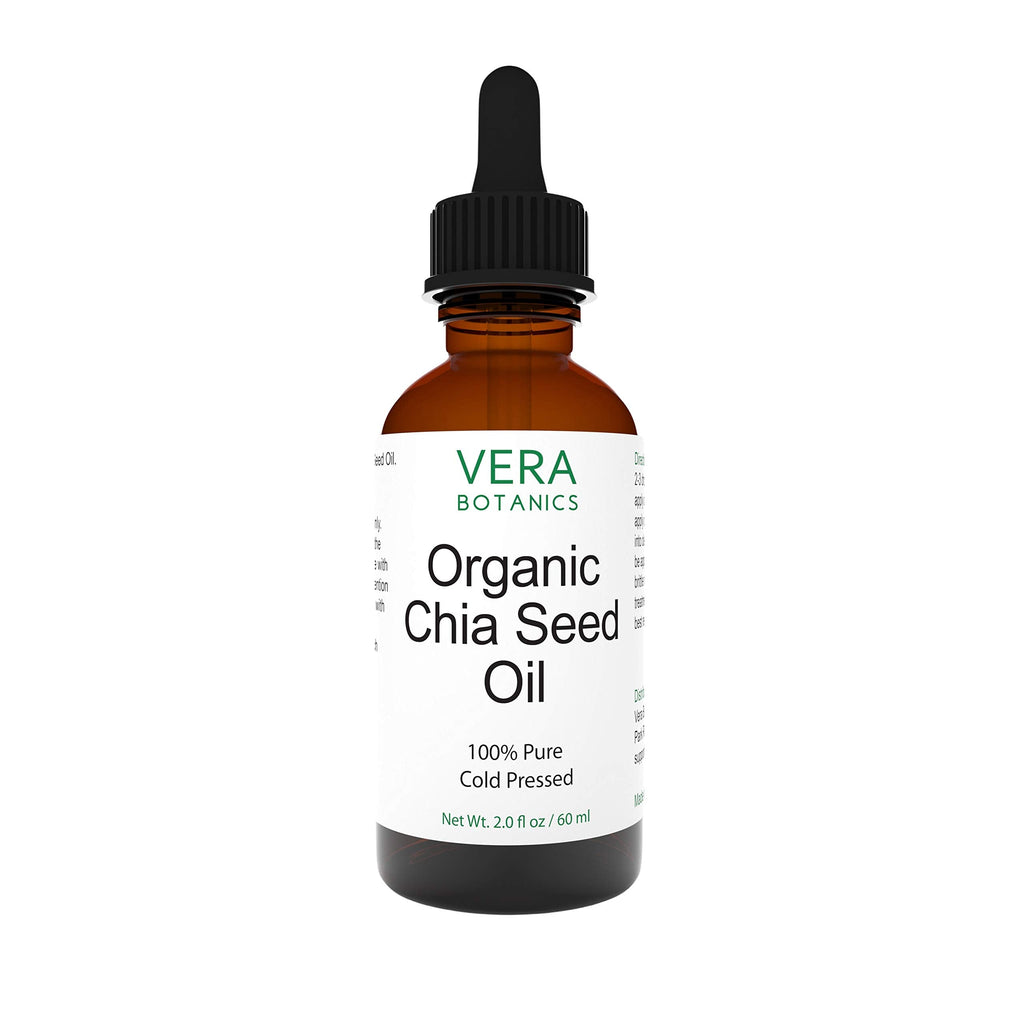 Vera Botanics Organic Chia Seed Oil – 100% Pure, Cold-Pressed, Unrefined