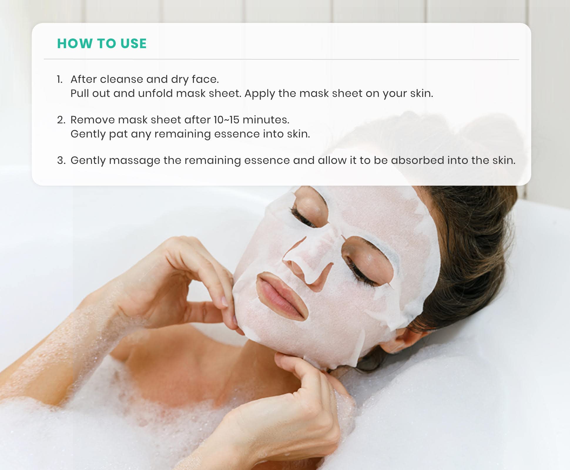 Veraclara Facial Mask Sheet – Hydrate, Brighten & Firm Skin | Korean Skincare