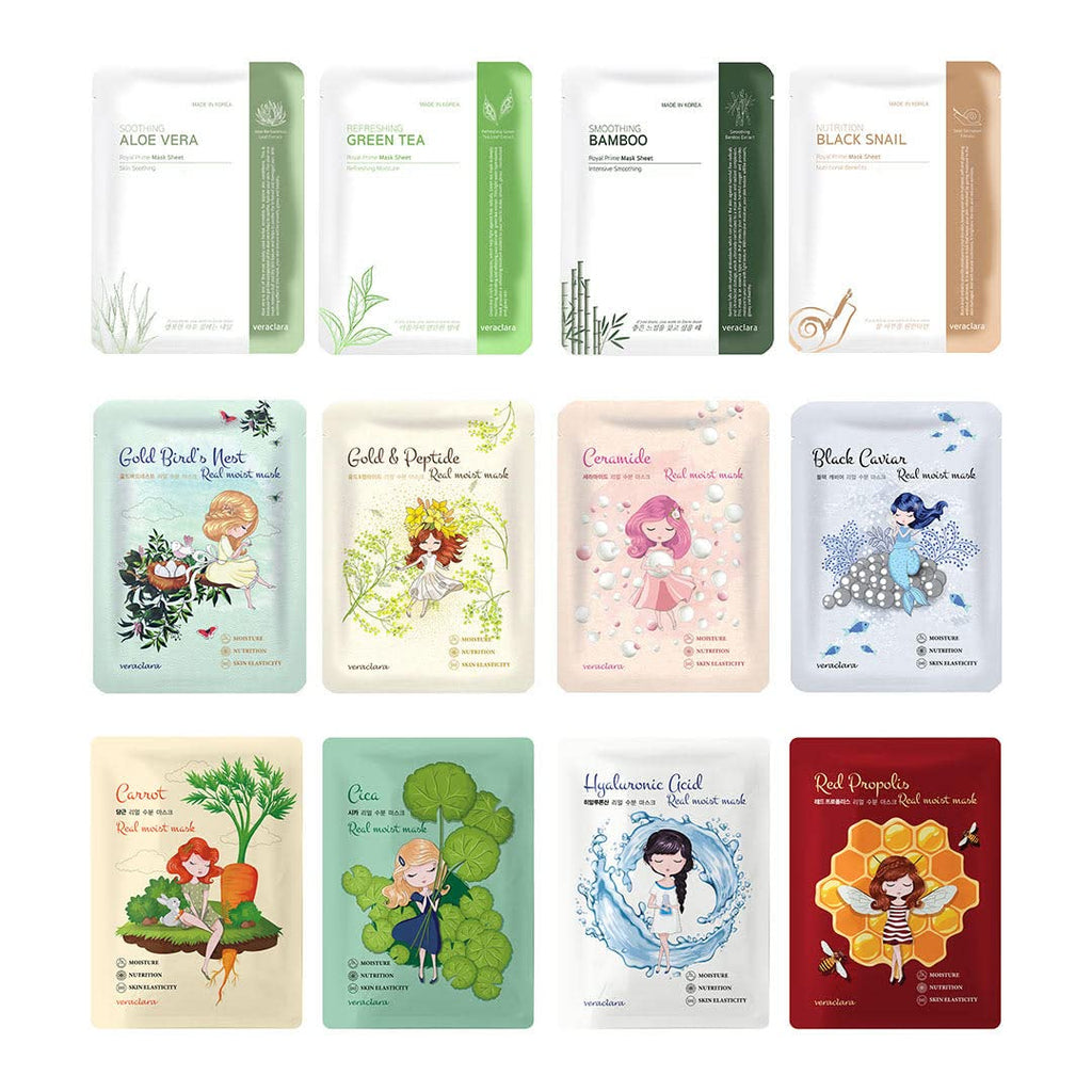 Veraclara Facial Mask Sheet – Hydrate, Brighten & Firm Skin | Korean Skincare