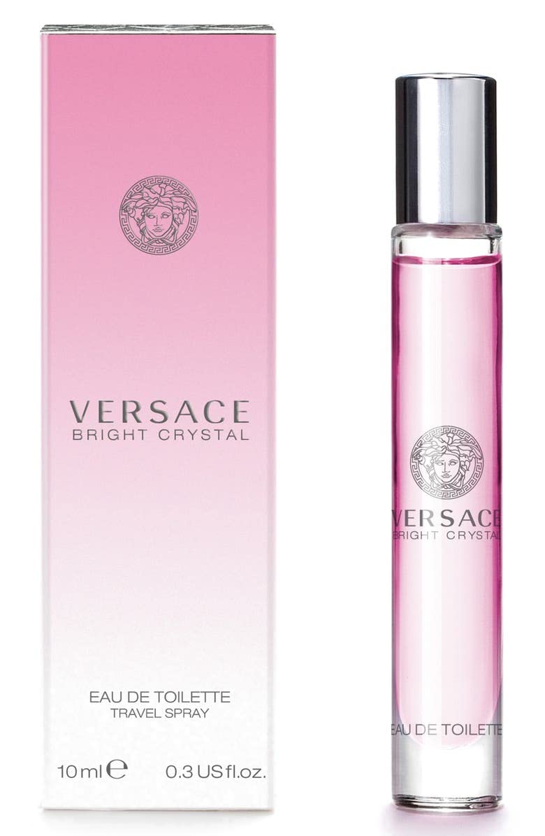 Versace Bright Crystal for Women – Fresh Floral Eau de Toilette Spray, 0.3 Oz