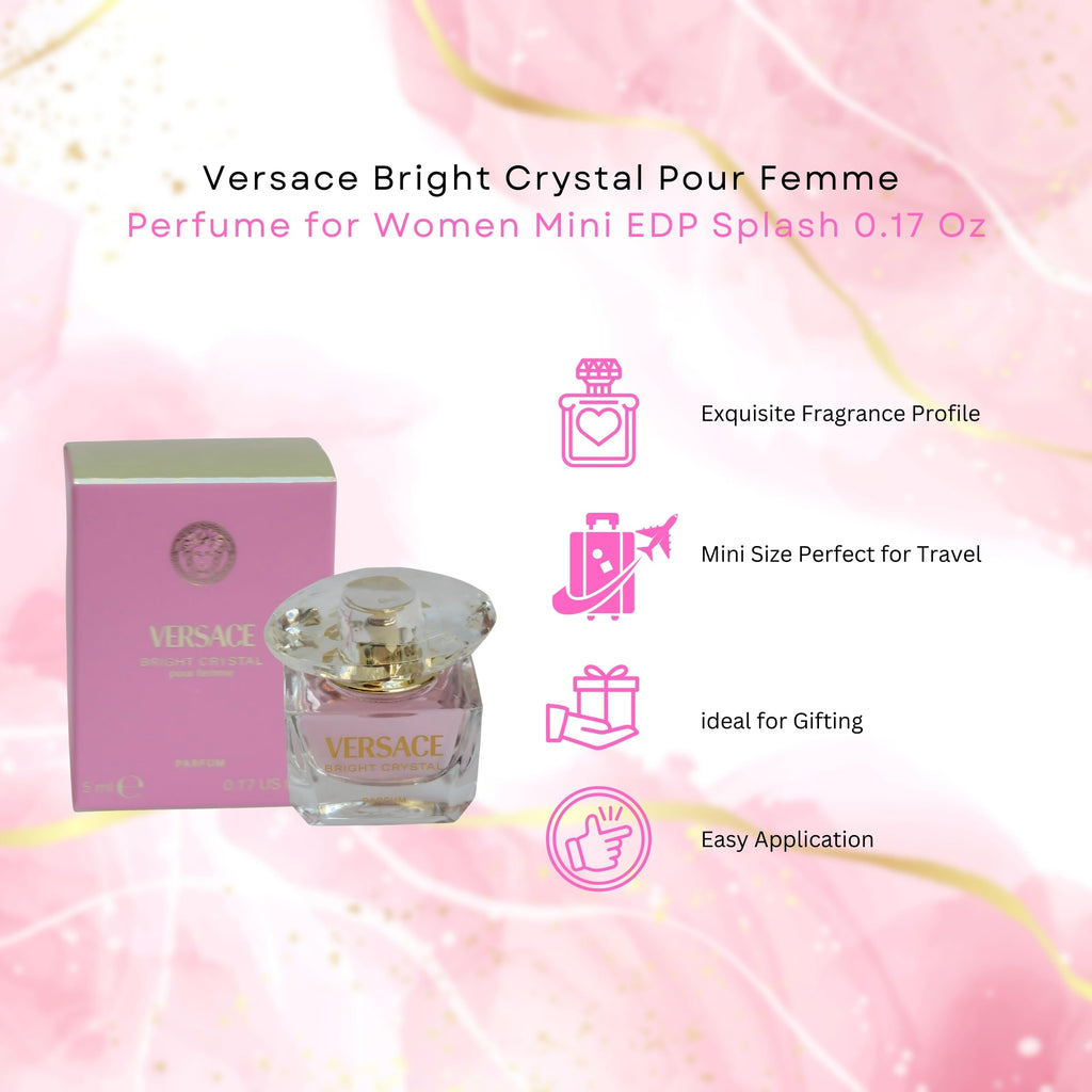 Versace Bright Crystal Pour Femme Mini EDP Splash 0.17 oz — Signature Collection
