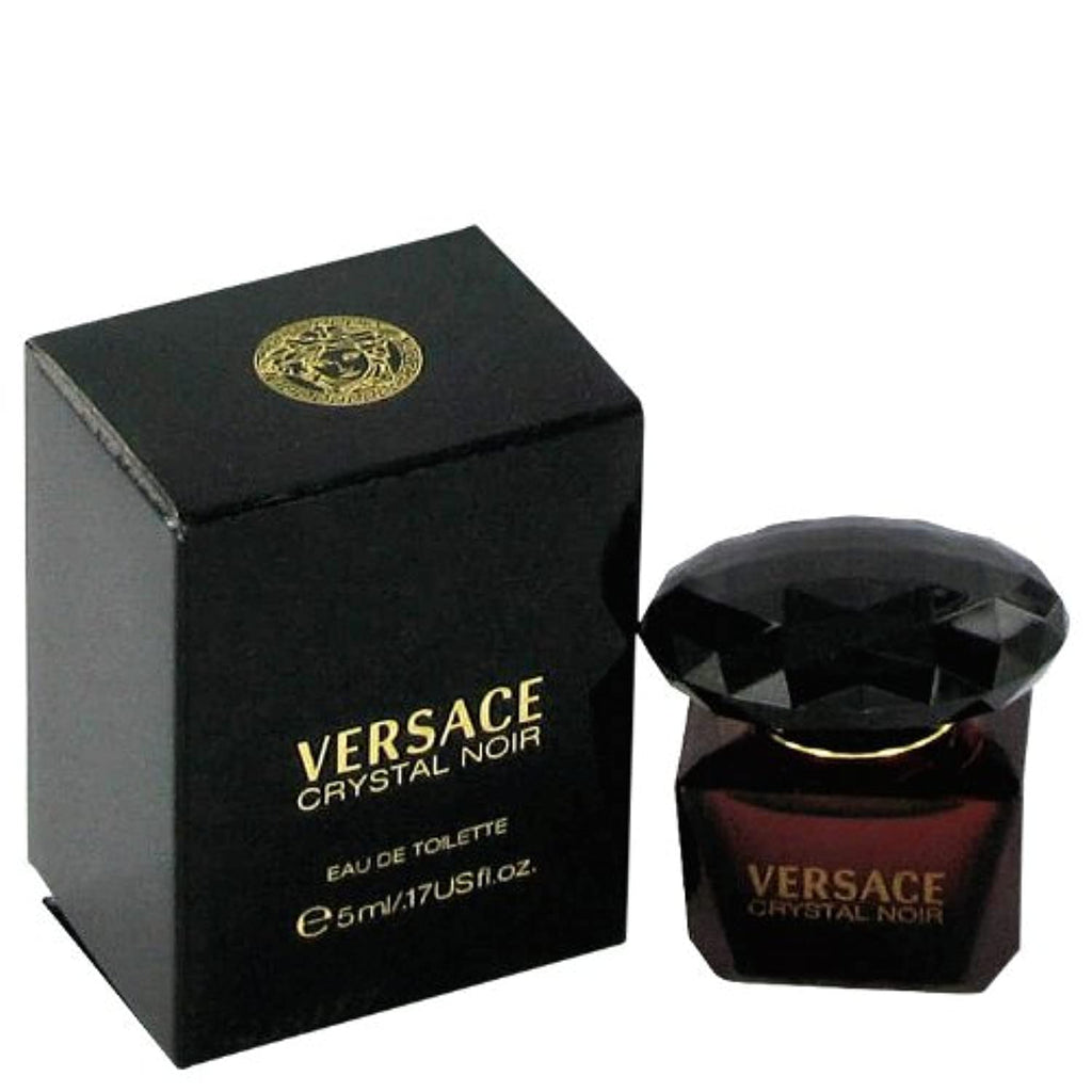 Versace Crystal Noir for Women Eau de Toilette Mini, 0.17 oz | Amber Floral Scent