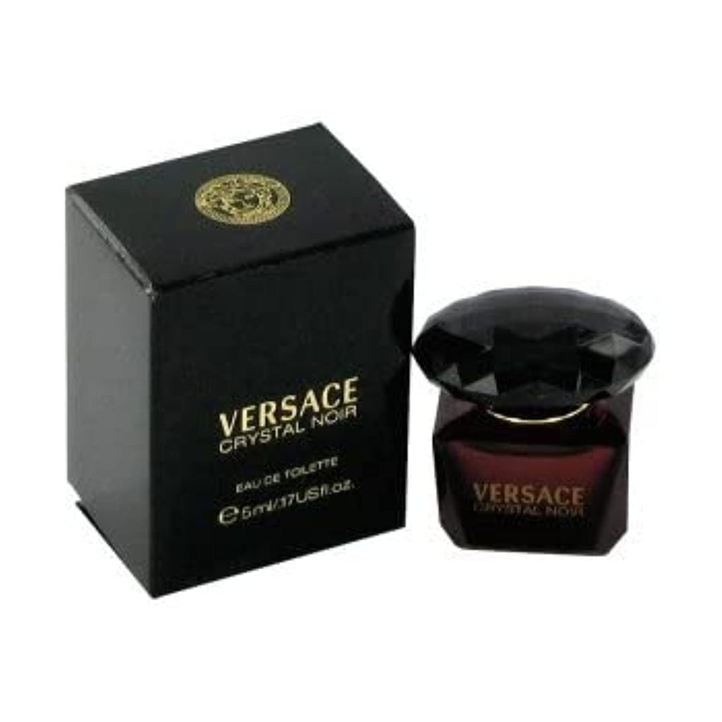 Versace Crystal Noir for Women Eau de Toilette Mini, 0.17 oz | Amber Floral Scent