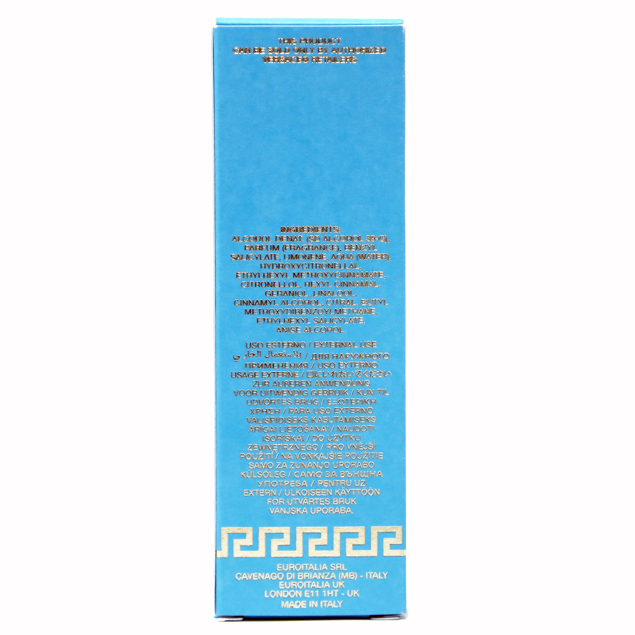 Versace Dylan Turquoise Pour Femme 0.3 oz EDT Travel Spray – On-the-Go Fragrance