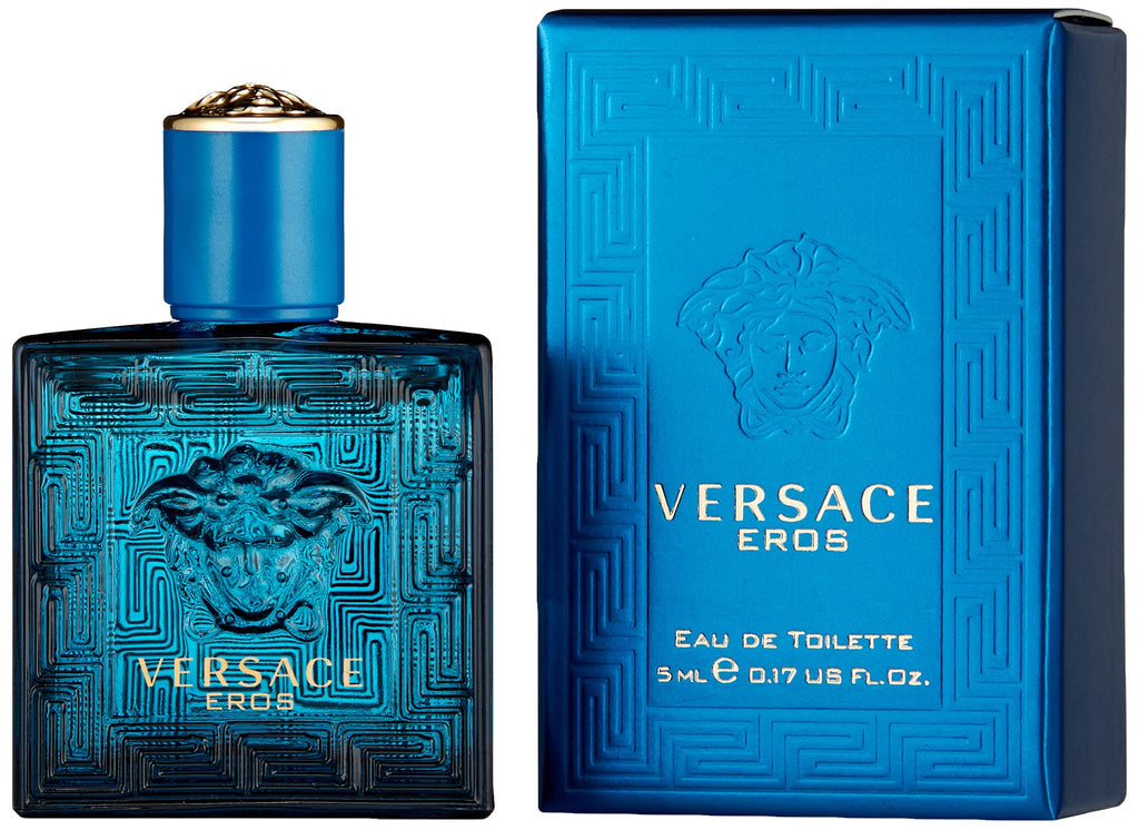Versace Eros – Men’s EDT Splash 0.17 oz (5 ml) Mini, New in Box