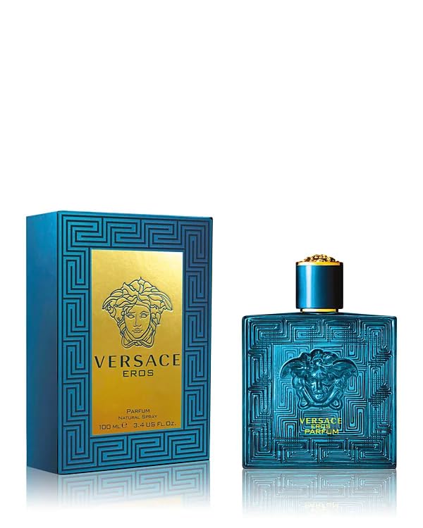 Versace Eros Parfum Spray for Men – 3.4 oz | Bold, Confident Fragrance